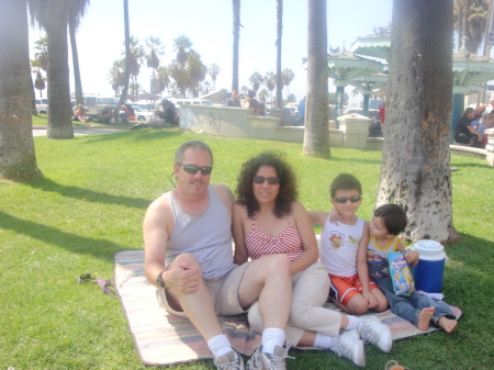 The family at the beach.