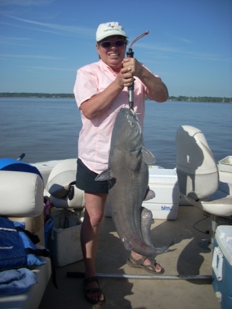 Lake Houston 22 lb. blue cat 4-3-09