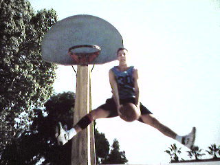 Rubio dunking at Slauson park (1992)