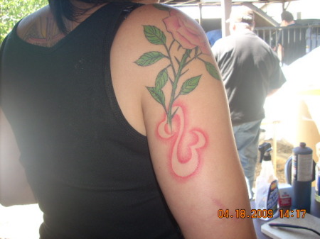my rose and open heart tatoo