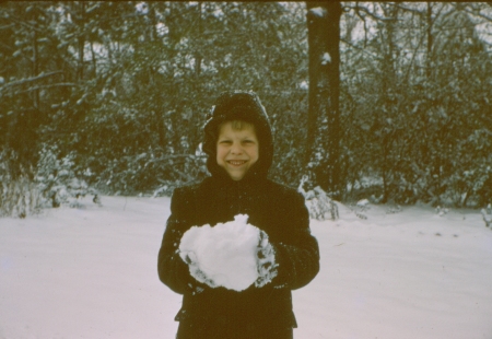 Kenny with huge snowball!