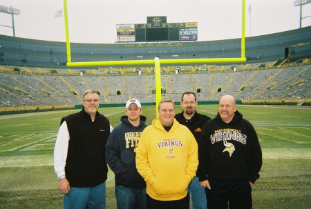 Wild Bill at Lambeau Field with my buddies