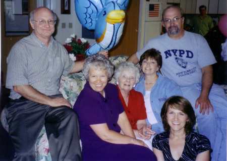 Mom's 75th w/ my siblings 2004