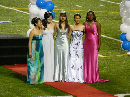 Homecoming Queen and Her Court
