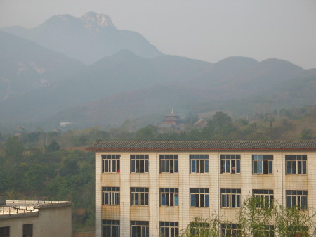 Shaolin Temple in background