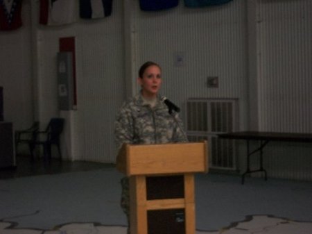 Lynn, Singing the National Anthem