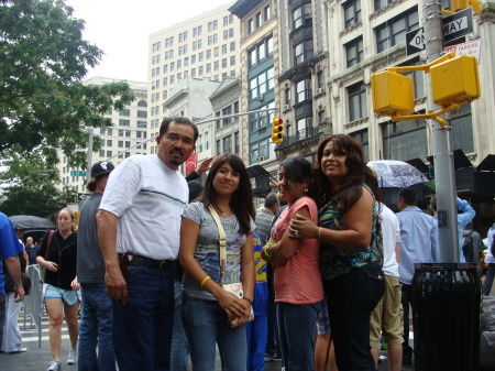 New York- My Grand daughters and my daughter