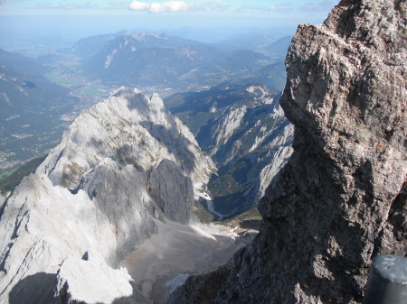 View from the top of Zugspitz