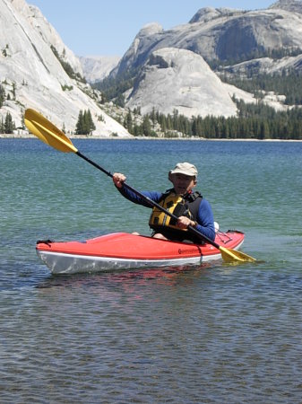 Bob kayaking in Yosemite National Park
