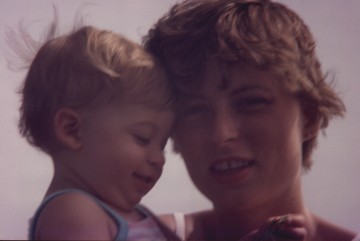 Julie with Leah - 1984