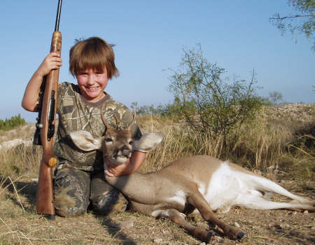 Colleen taking her first deer