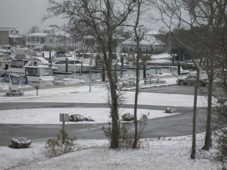 snowy day on "THE LADY STAR"