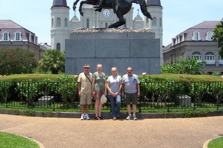 My little sister, Beth, her husband, me and AJ