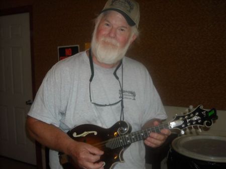 Me playing Homer Ledford's #27 F-5 mandolin.