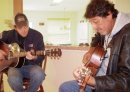 My son Josh and I playing Guitar