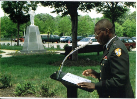 Al gives speech on Memorial Day as a one-star