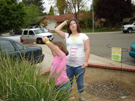 Kira and Sammi easter 2010