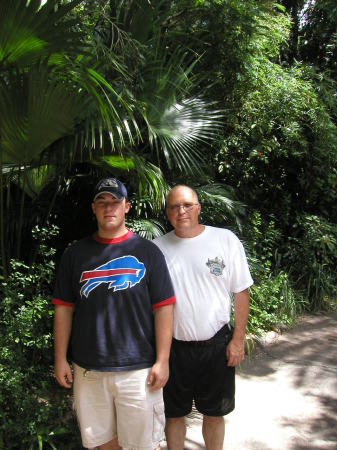 My son Ryan and I in Florida