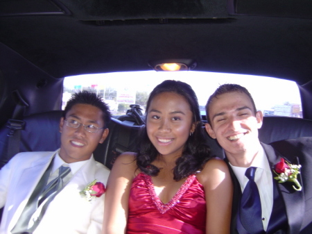 Mason and friends at his prom!