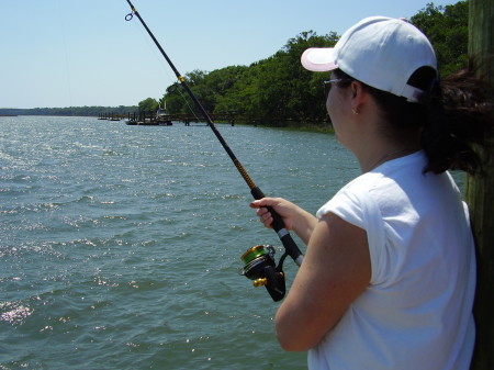 Shanna (my daughter, fishing)