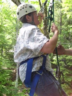 Ziplining in NH 2009
