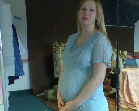 Jennifer and the newest grandson due in May