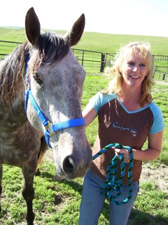 Melissa with her horse Yukon