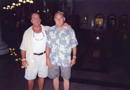 me and my brother in cancun