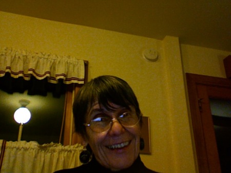 Glenda playing with Photo Booth