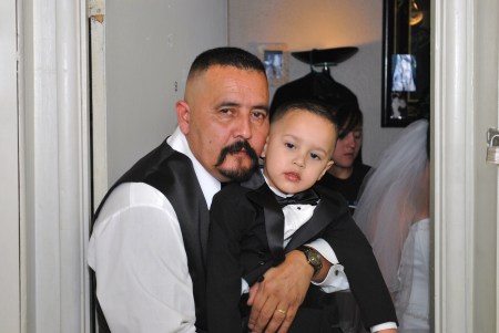 MY HUSBAND TOMMY & MY GRANDSON ANDREW