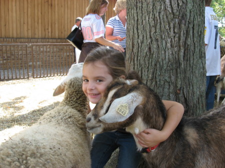 Gianna and the Goats!!!!