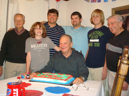 The GUYS at dad's 70th birthday party!