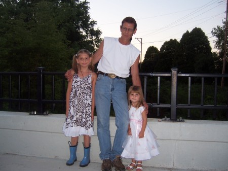 Grandpa with his Granddaughters