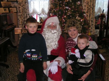 Me and the boys with Santa