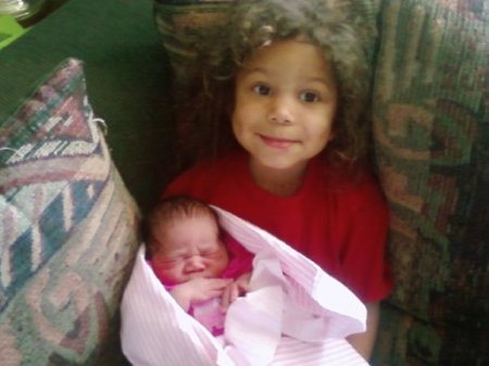 Amari and baby Avery