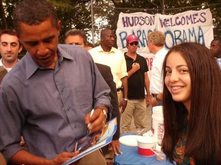 Marisa my daughter and Obama