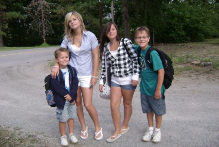 4 Youngest Kids - 1st Day of School - 2008