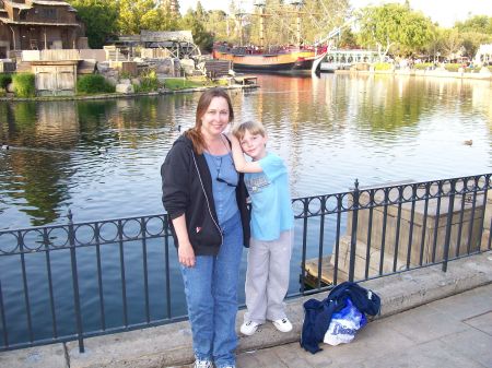 My son, Seth and I in Disneyland