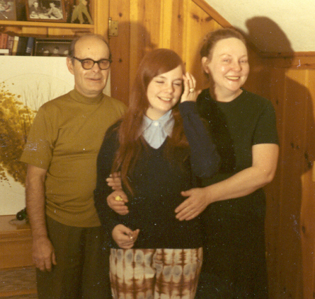 the high shcool years-Mom, Dad and me