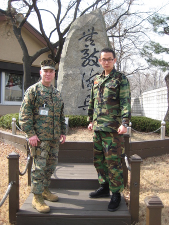 LtCol Schneider & Cpl Lee