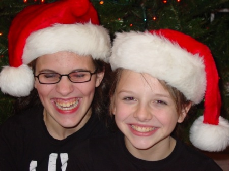 My daughters Alanna and Caity last Christmas