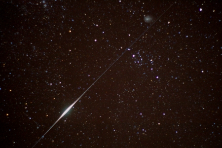 Iridium Flare and Comet Holmes