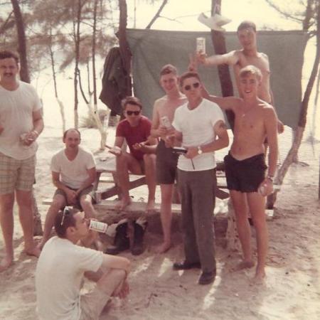 Comm Gang at China Beach Cookout 1971