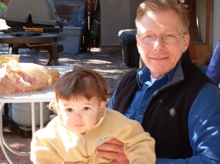 Greg and our grandson Marly