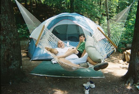 Me & my oldest son camping