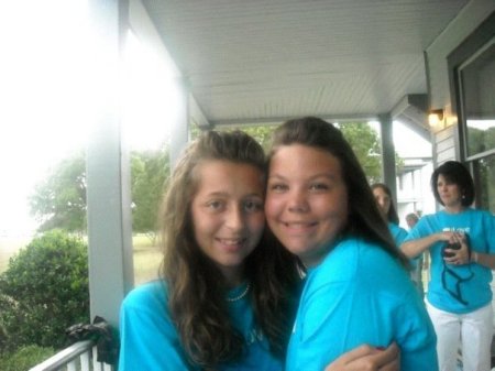 Ashley and Sierra at Camp Caswell