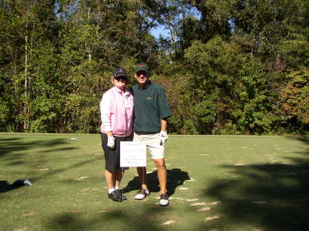 Betty and I at Play For Pink Tournament