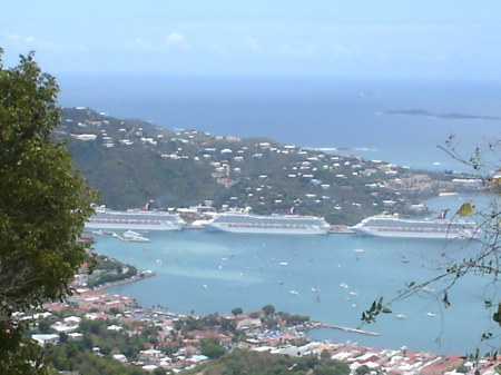 Ship at port St Thomas USVI