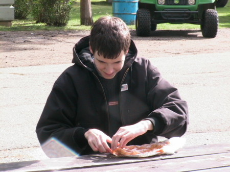 Boyd eats elephant ear!!