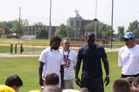 #23 Devin Hester, myself Doug Nelson, Alex Bro